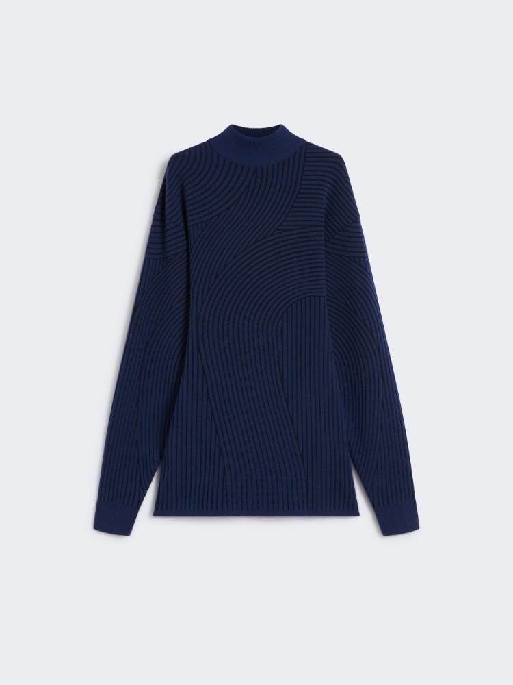 3D jacquard-knit dress - MIDNIGHTBLUE - Max Mara