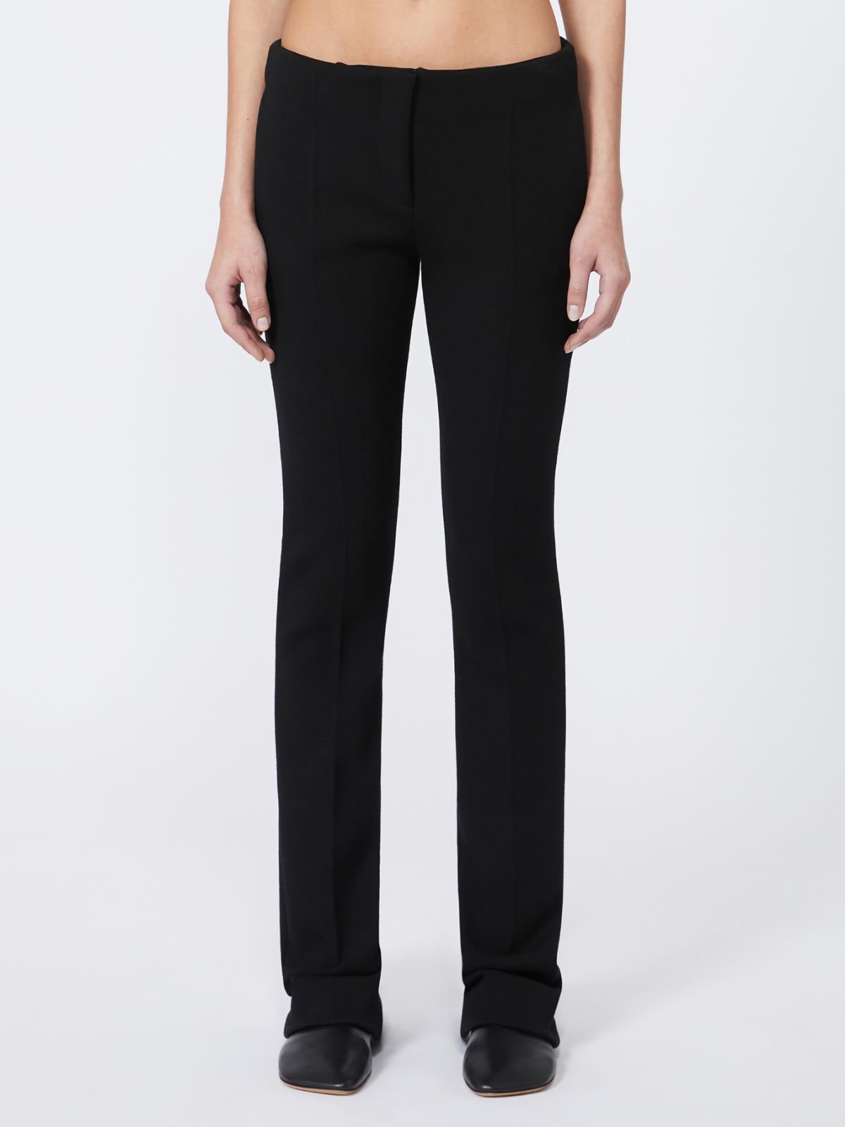 Low-waisted fitted trousers - RUNWAY - BLACK - Max Mara - 2