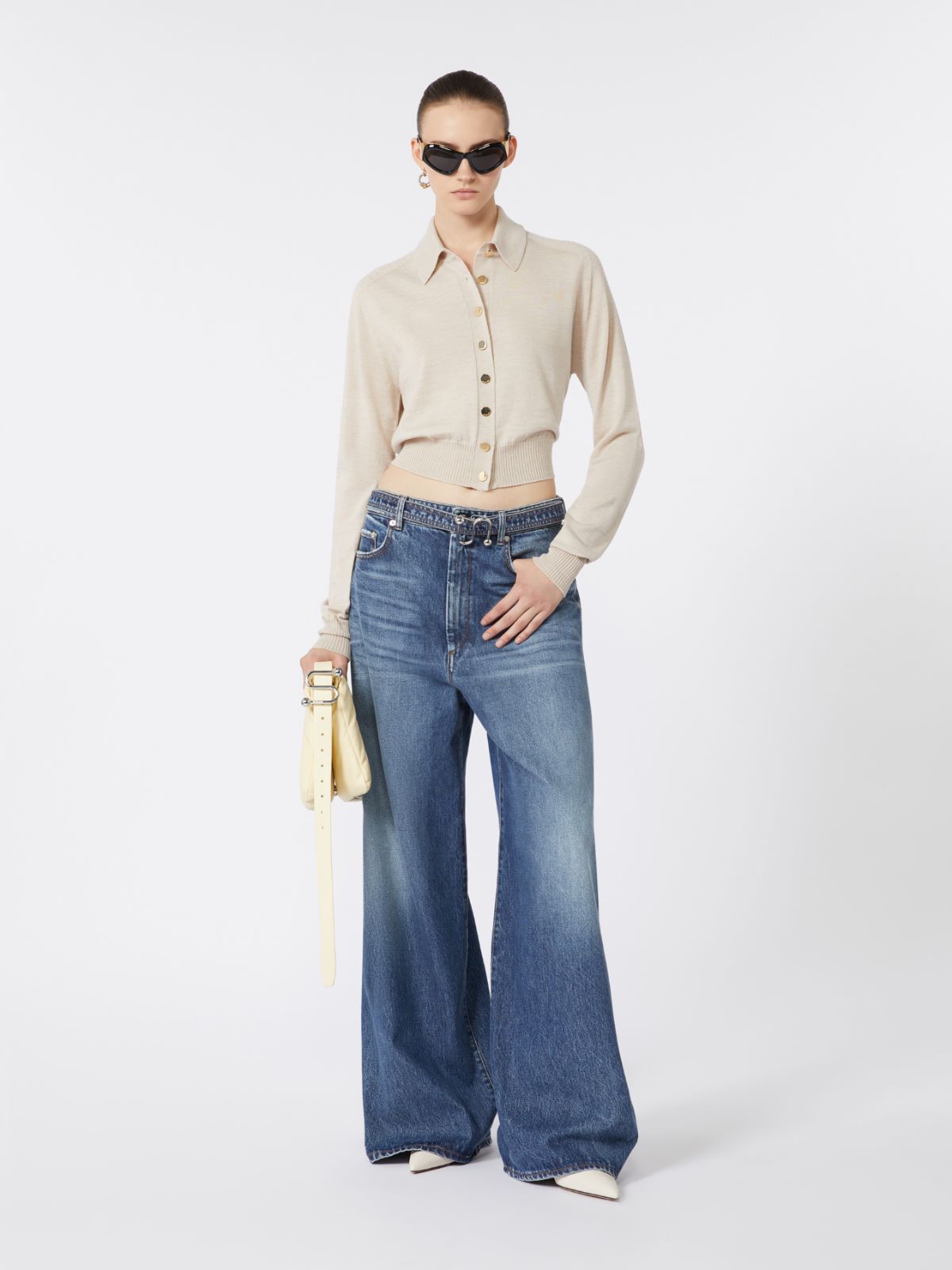 페르세오 버진울 가디건 - IVORY - Max Mara