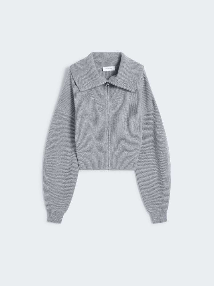 Cashmere-blend cardigan - MEDIUM GREY - Max Mara