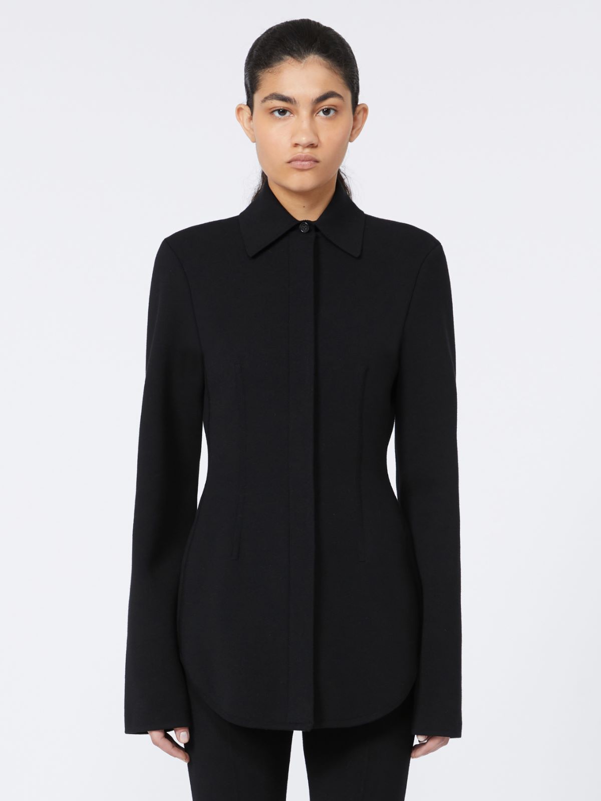 Viscose knit shirt - RUNWAY - BLACK - Max Mara - 2
