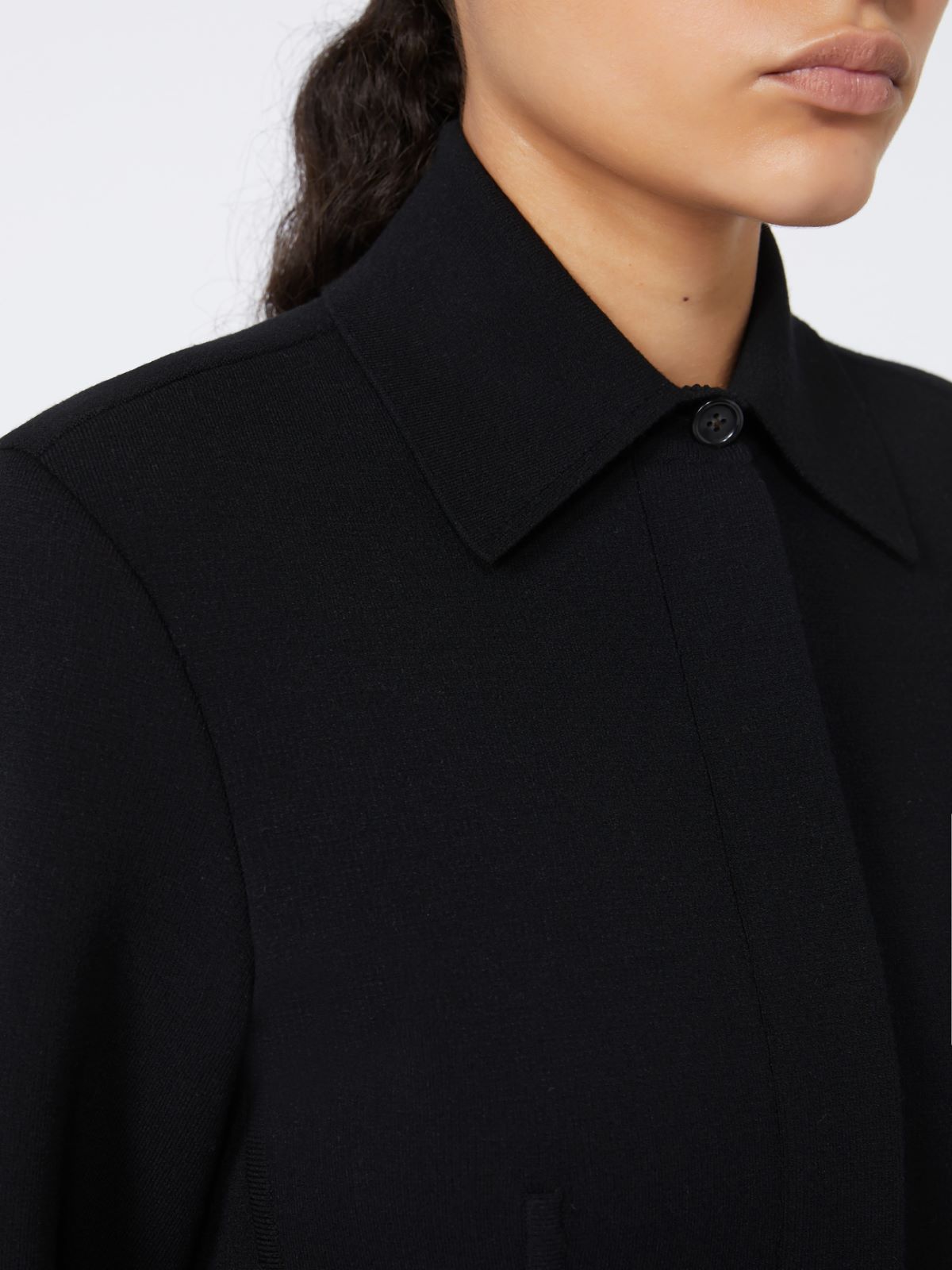 Viscose knit shirt - RUNWAY - BLACK - Max Mara - 4