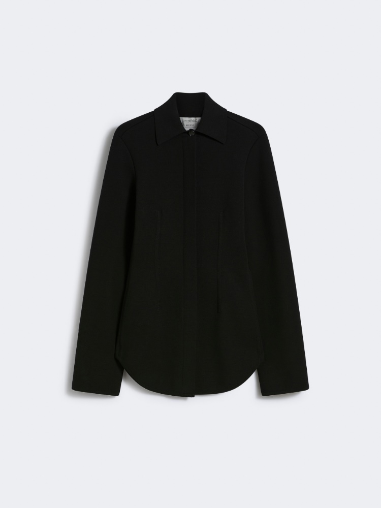 Viscose knit shirt - RUNWAY - BLACK - Max Mara