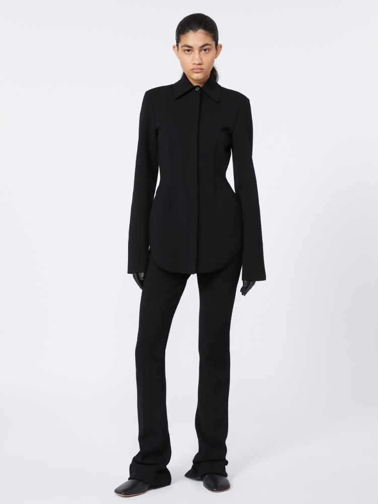 Viscose knit shirt - RUNWAY - BLACK - Max Mara