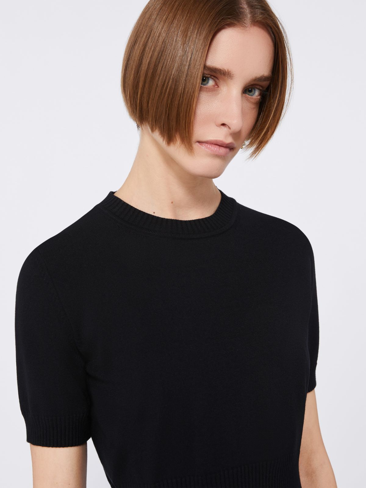 Boxy short sleeve shirt - BLACK - Max Mara - 6