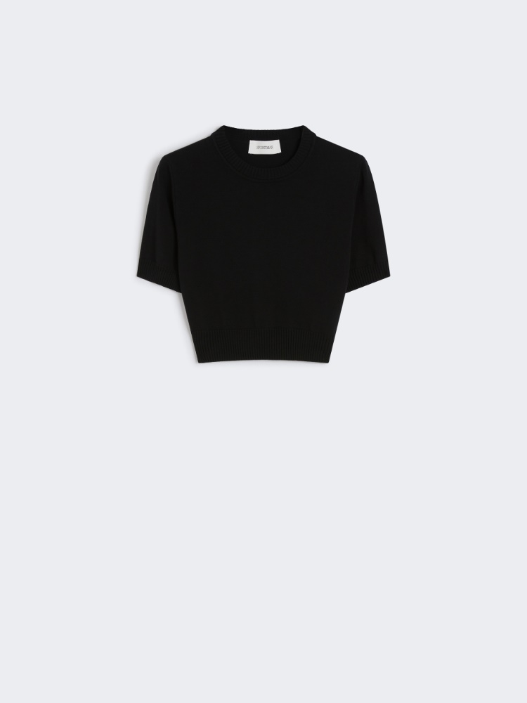 Maglia boxy con manica corta - NERO - Max Mara
