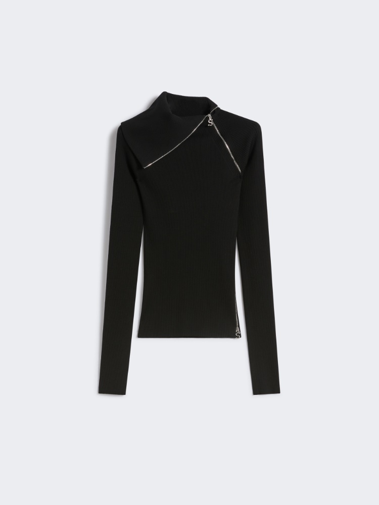 핀나 버진울 스웨터 - BLACK - Max Mara