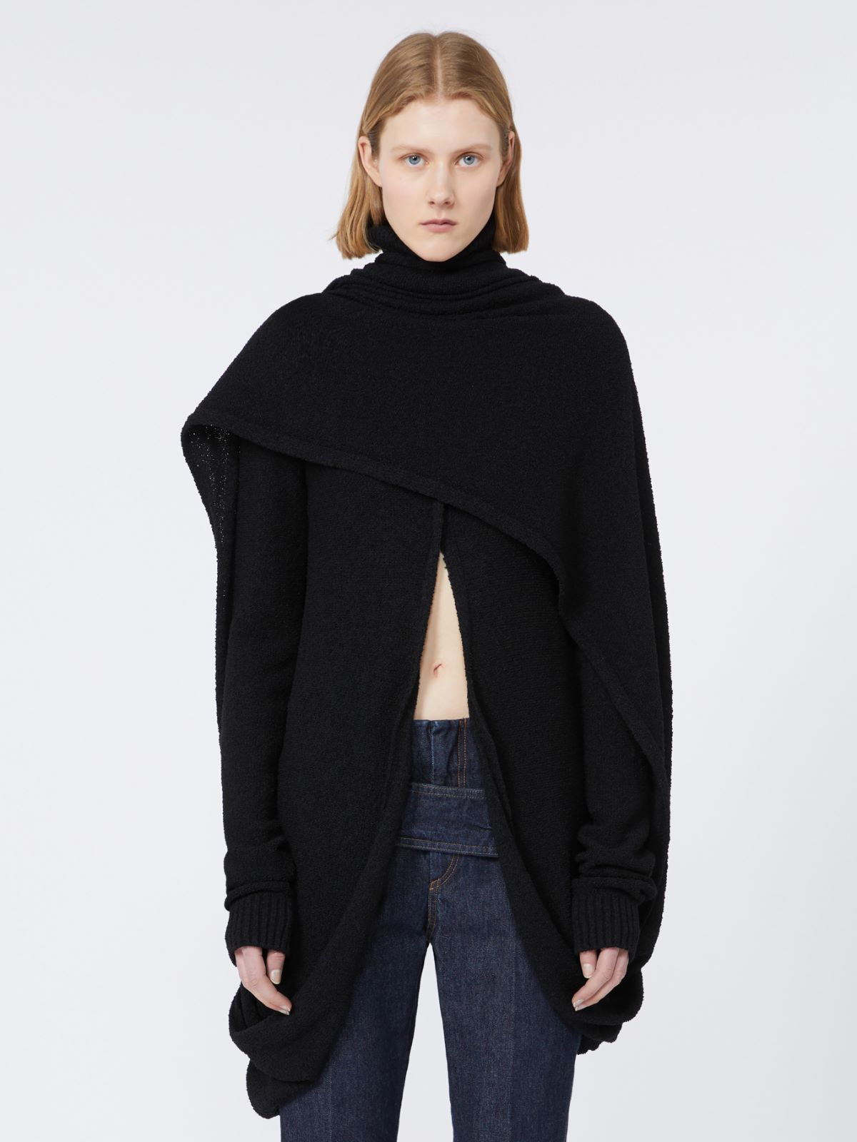 High-neck jumper - RUNWAY - BLACK - Max Mara - 2