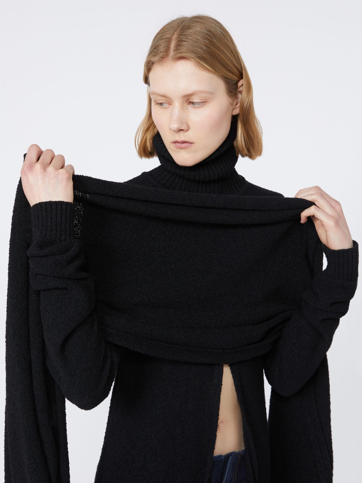 High-neck jumper - RUNWAY - BLACK - Max Mara - 11