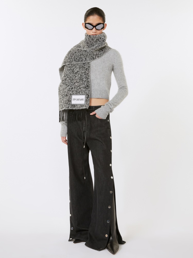 구비비오 캐시미어 스웨터 - MEDIUM GREY - Max Mara