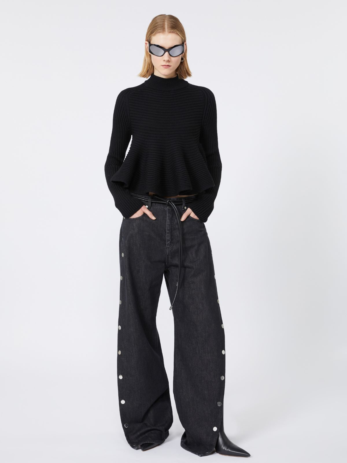 Babydoll-Pullover - SCHWARZ - Max Mara