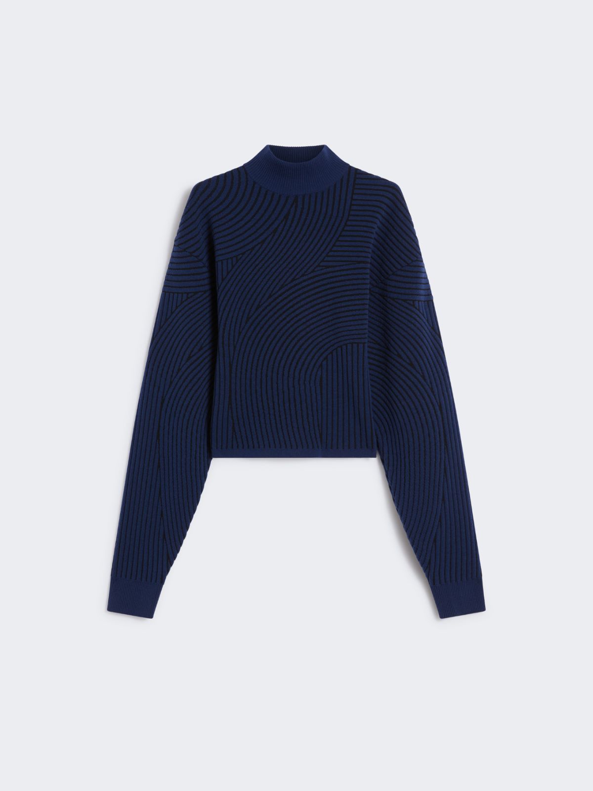 3D jacquard sweater - MIDNIGHTBLUE - Max Mara - 10