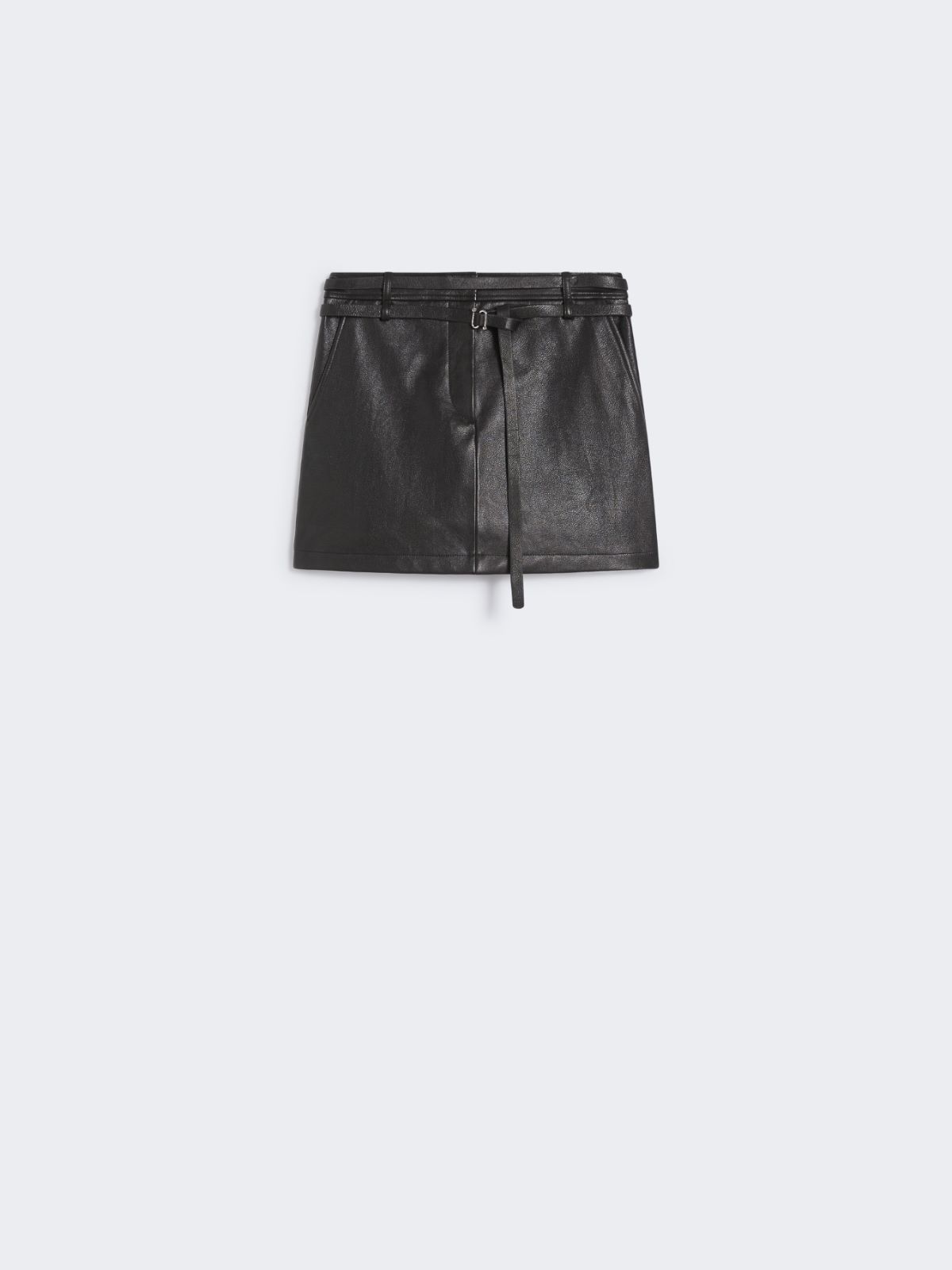 Short leather skirt - BLACK - Max Mara - 9