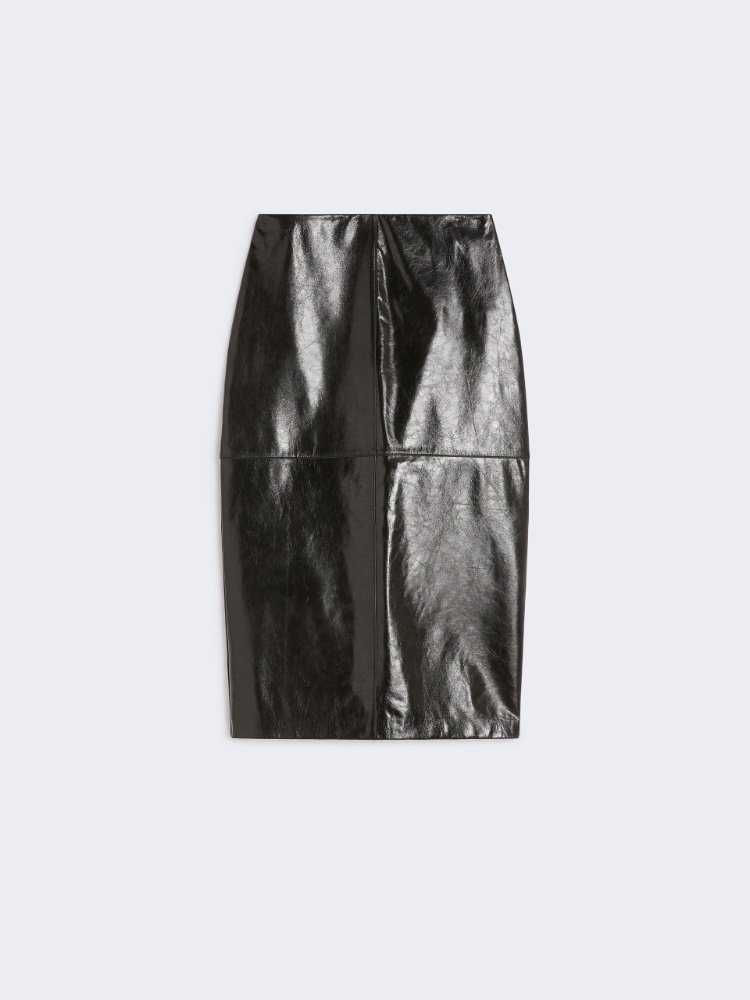 아파 레더 스커트 - BLACK - Max Mara