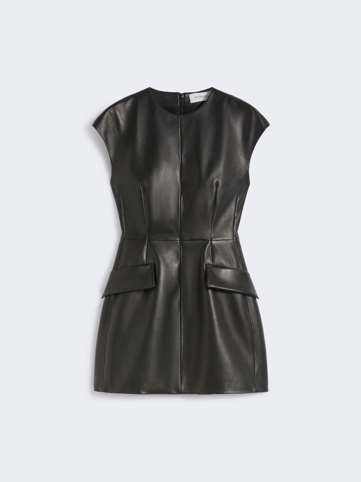 Sleeveless nappa leather dress - KLEPSYDRA CAPSULE - BLACK - Max Mara - 10