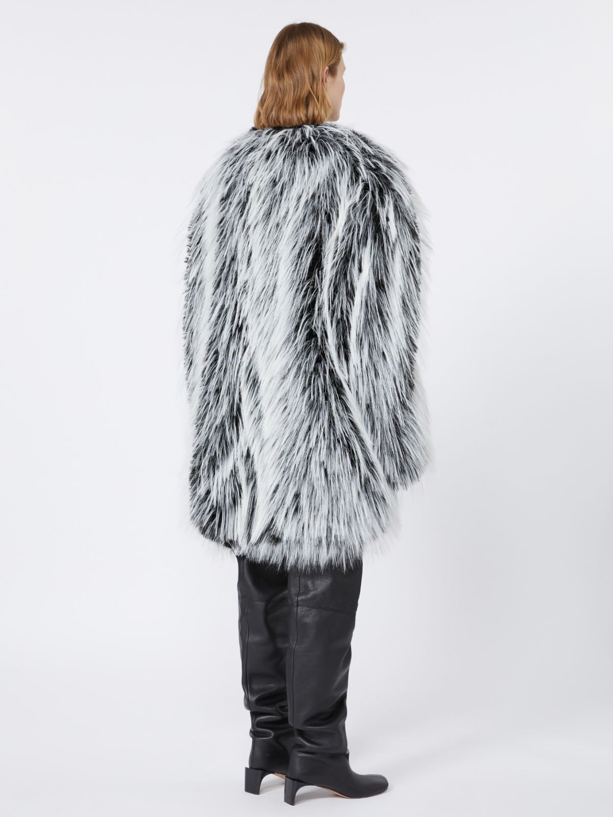 Oversized two-tone jacket - RUNWAY - BLACK - Max Mara - 3
