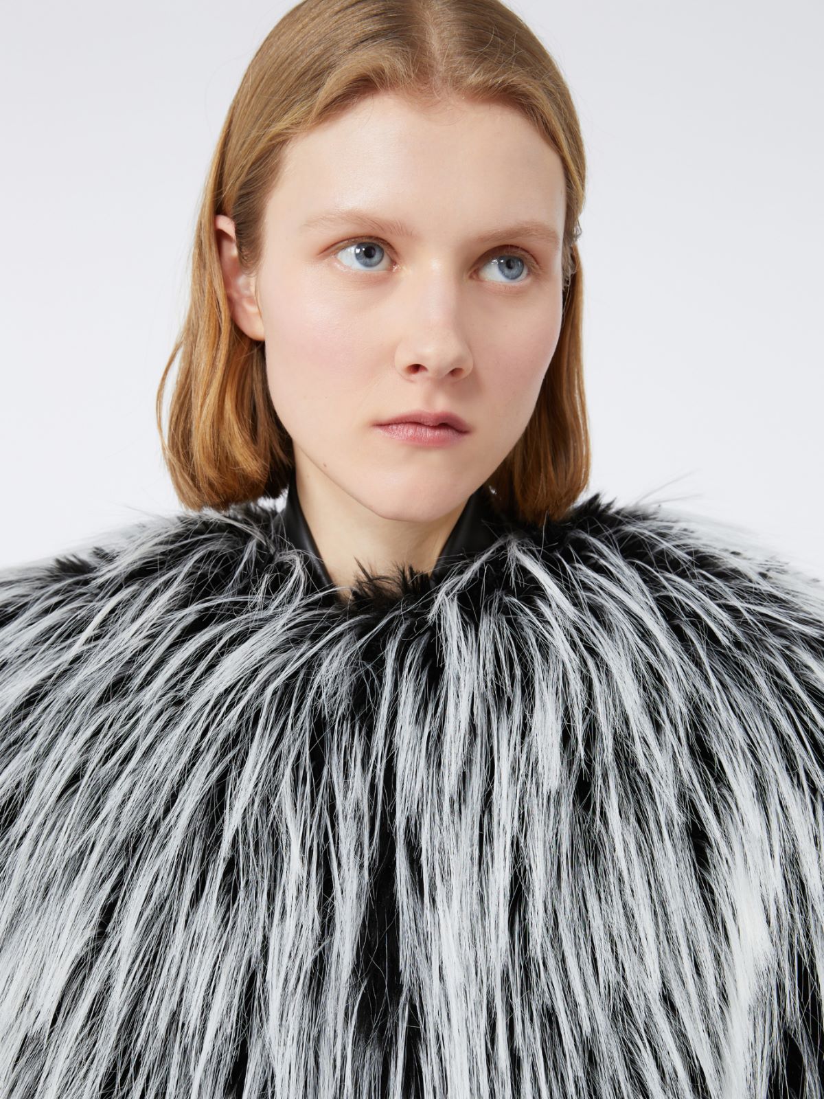 Oversized two-tone jacket - RUNWAY - BLACK - Max Mara - 4