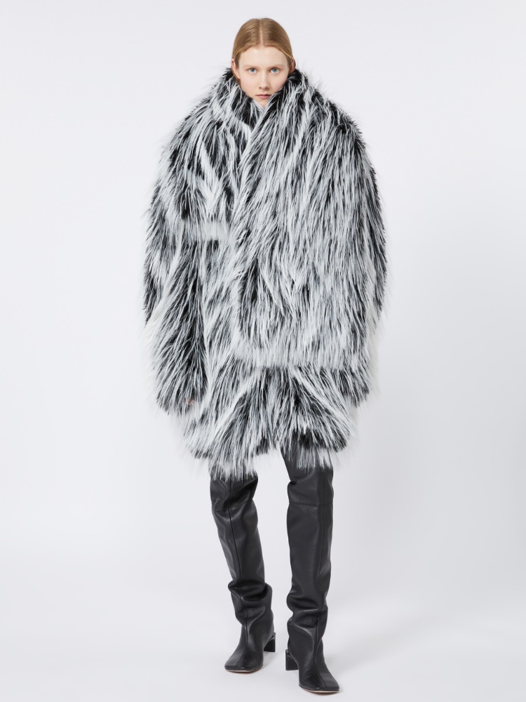 Oversized two-tone jacket - RUNWAY - BLACK - Max Mara