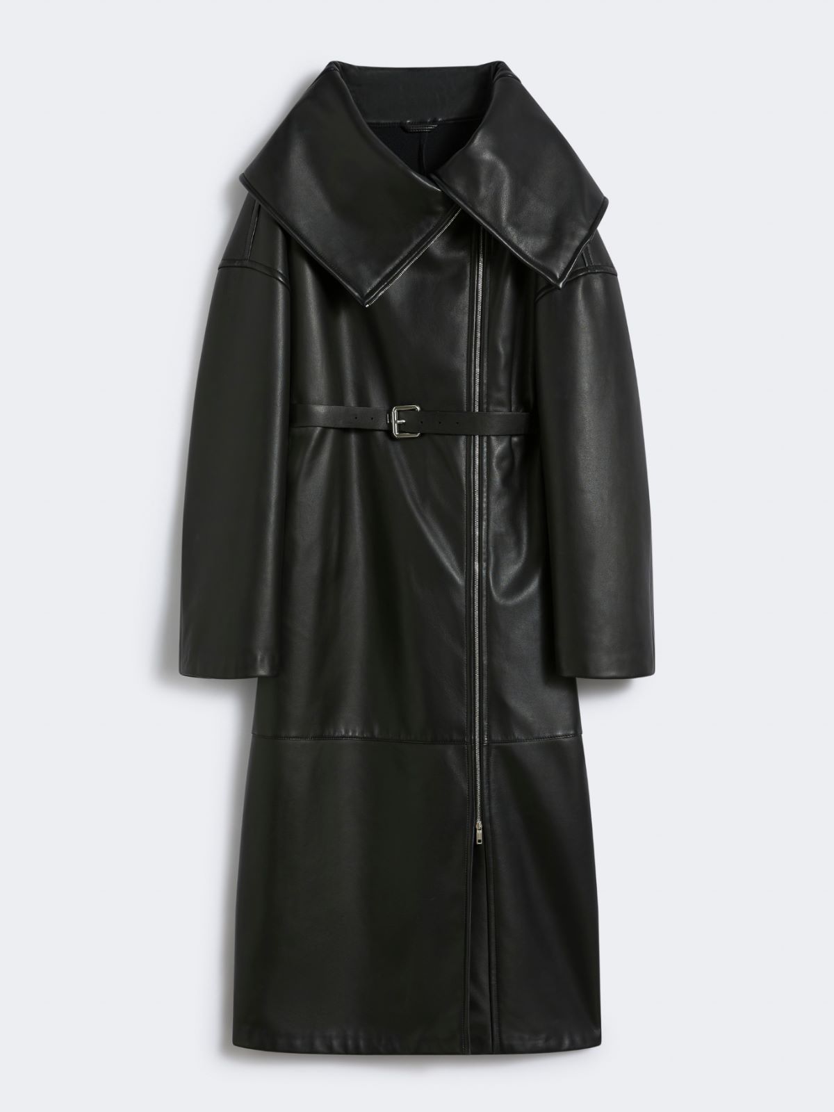 Long leather coat - RUNWAY - BLACK - Max Mara - 9