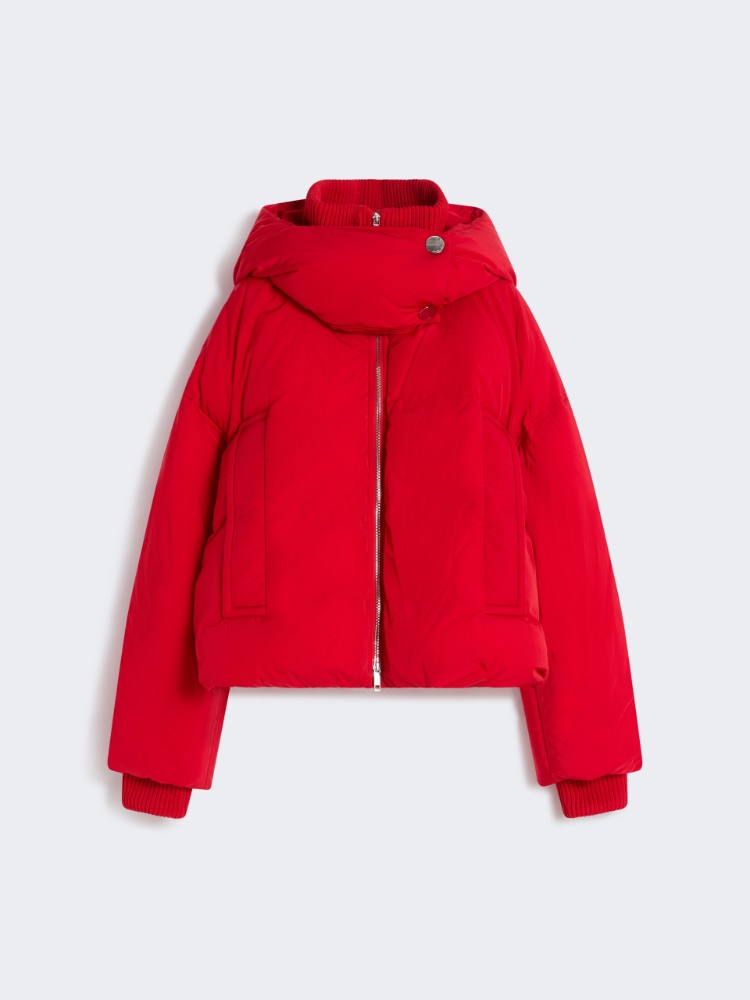 Water-repellent short down jacket - RED - Max Mara