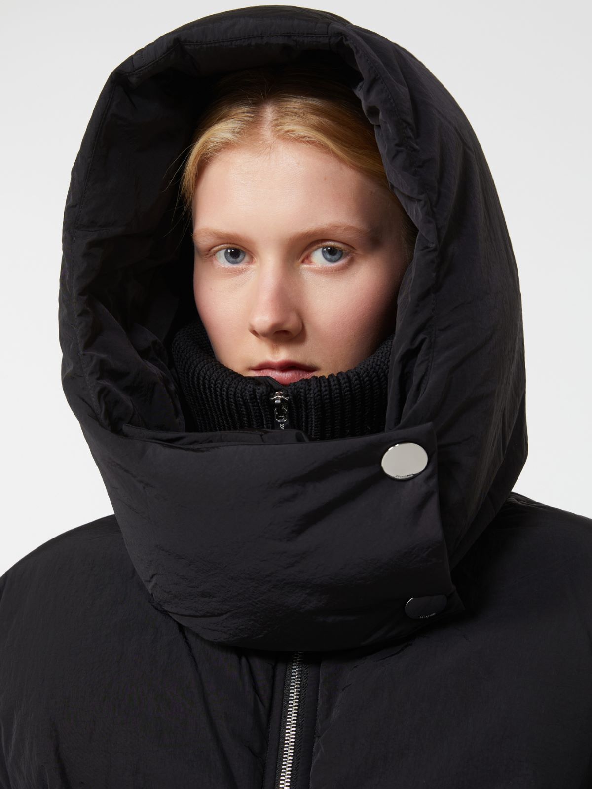Water-repellent short down jacket - BLACK - Max Mara - 11