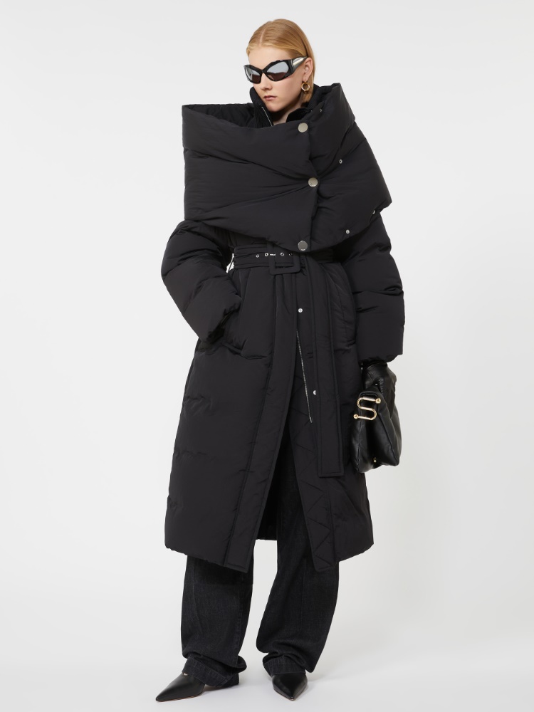 Water-repellent long down jacket - BLACK - Max Mara