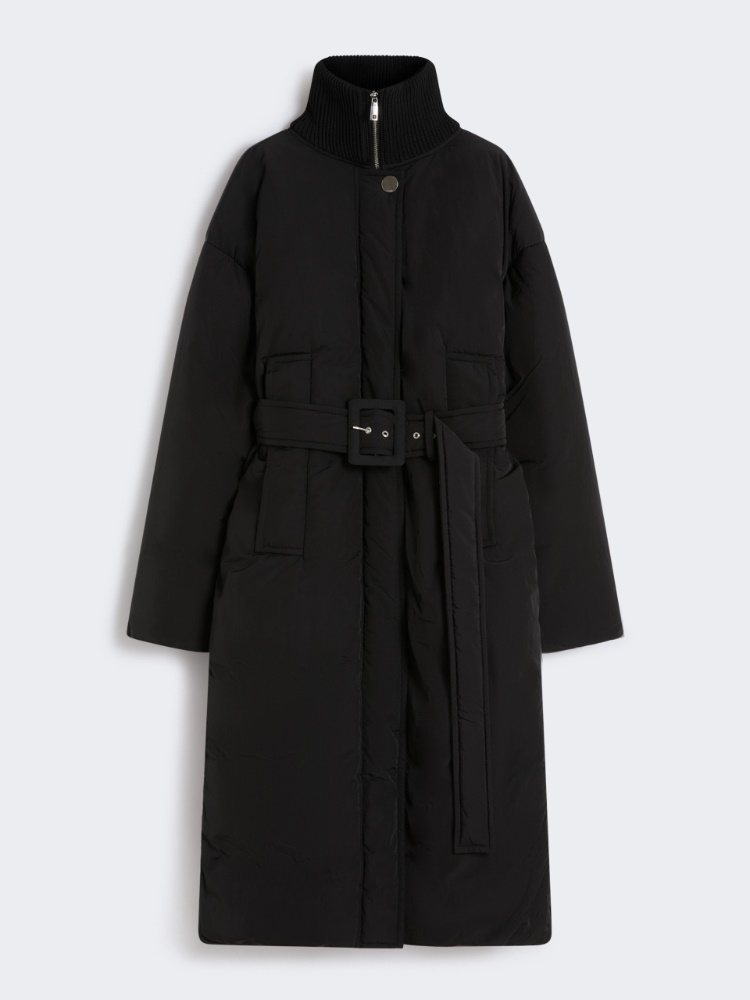 Water-repellent long down jacket - BLACK - Max Mara