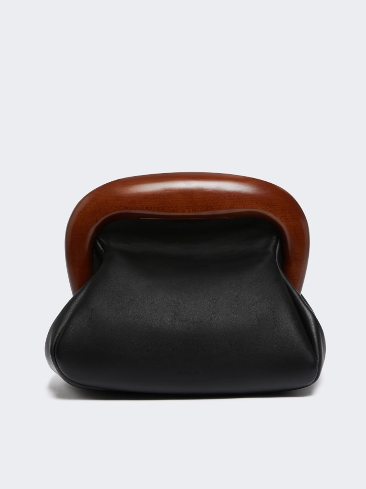 Medium leather Bouba bag - BLACK - Max Mara