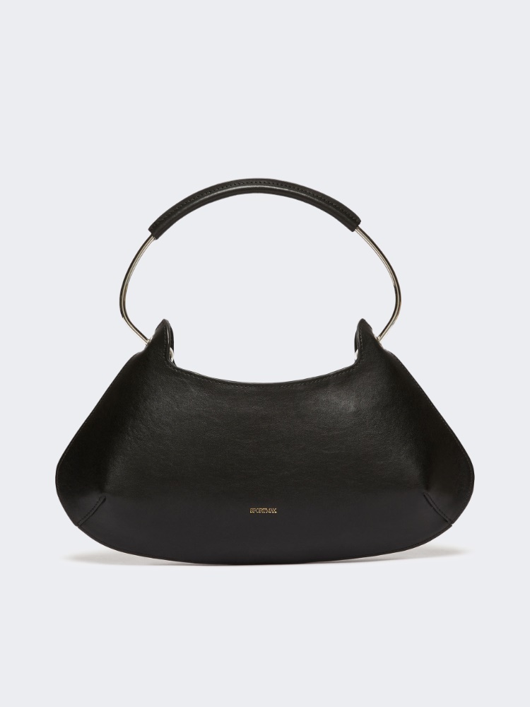 Medium leather Caju bag - BLACK - Max Mara