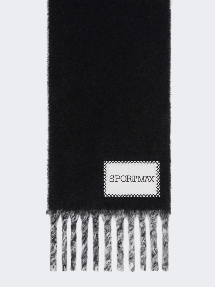 Sciarpa bicolore con frange - NERO - Max Mara