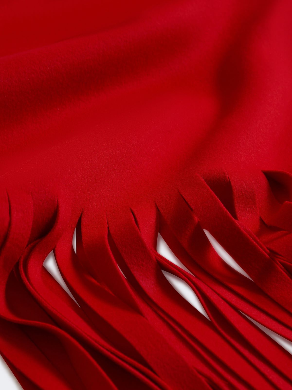 Long fringed scarf - RUNWAY - RED - Max Mara - 2