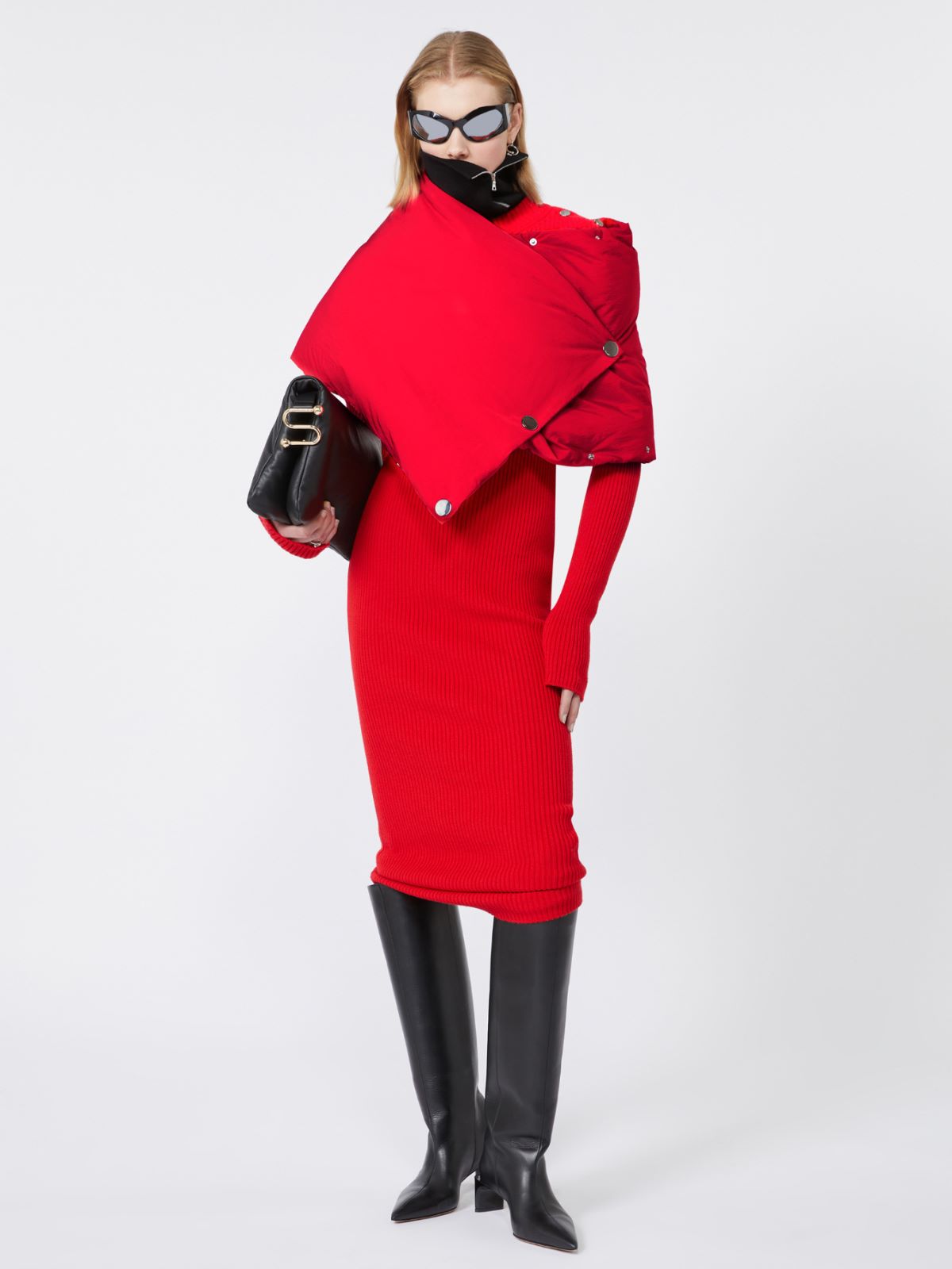 Ocieplana etola - CZERWONY - Max Mara - 9