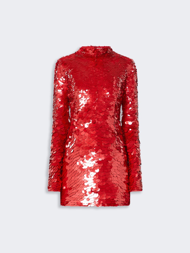Short dress with nuanced sequin detail - KLEPSYDRA CAPSULE - RED - Max Mara