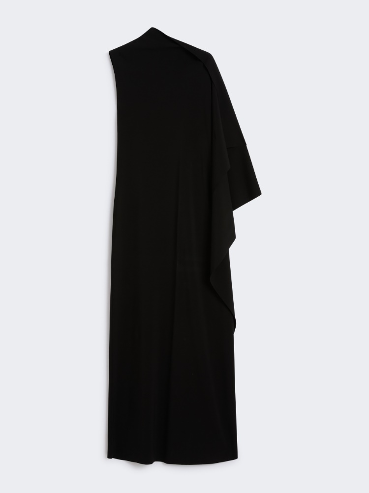 Asymmetrical fitted dress - BLACK - Max Mara