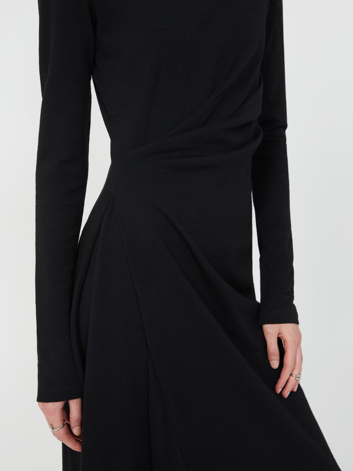 Long jersey dress - BLACK - Max Mara - 10