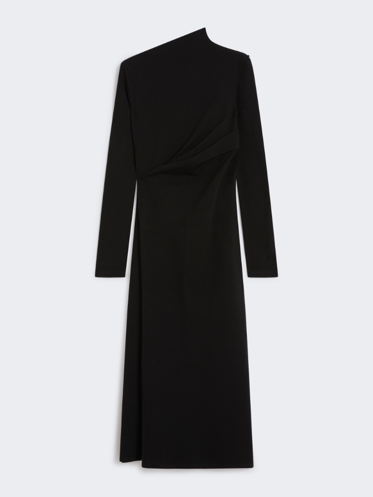 Long jersey dress - BLACK - Max Mara