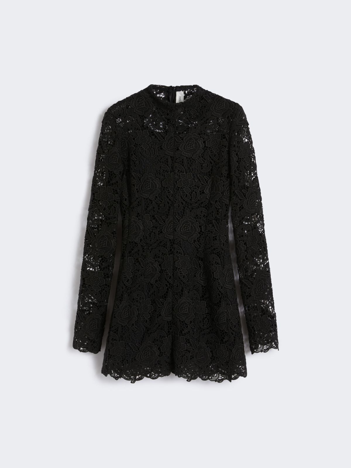 Short floral macramé dress - KLEPSYDRA CAPSULE - BLACK - Max Mara - 9