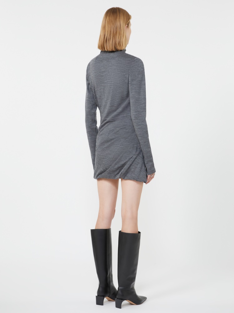 ワンピース ARTS&SCIENCE highneck dress Fluid jersey high-neck dress, medium grey | 