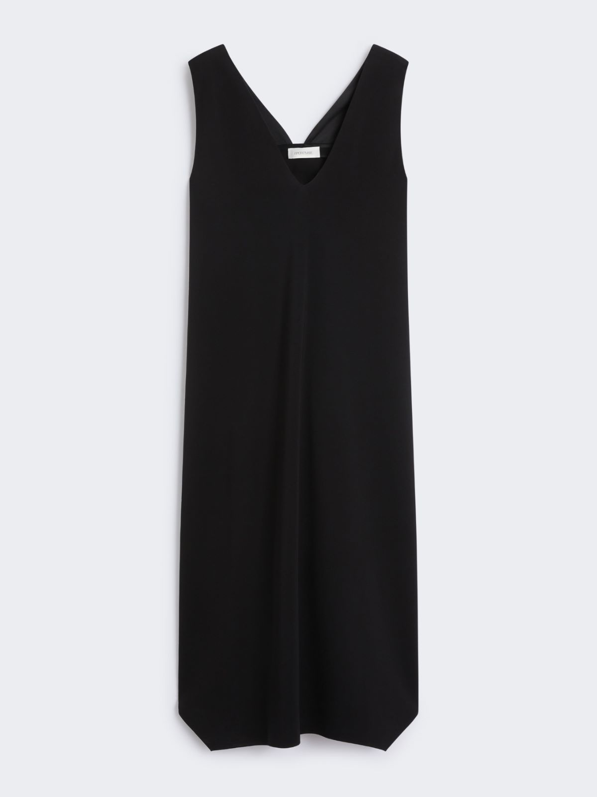 Ärmelloses Kleid aus Krepp - SCHWARZ - Max Mara - 9