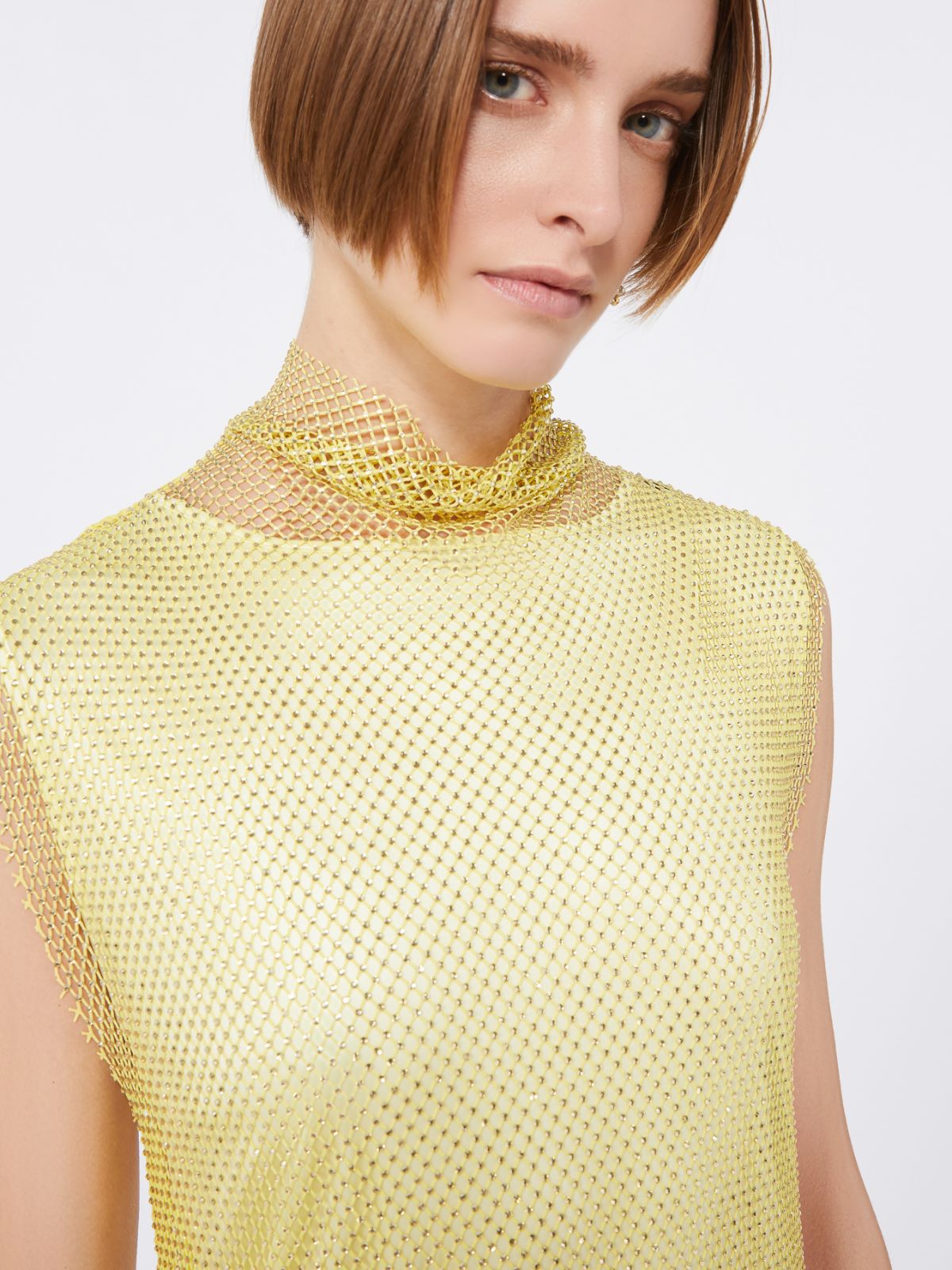 Robe sans manches avec strass - VERT PASTEL - Max Mara - 5