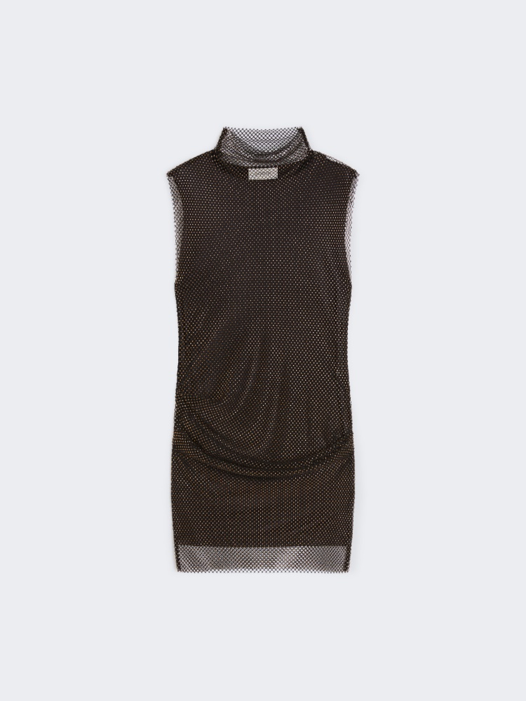 Abito smanicato con strass - NERO - Max Mara