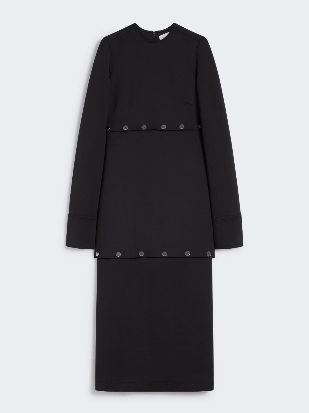 Shortenable scuba jersey dress - BLACK - Max Mara - 9