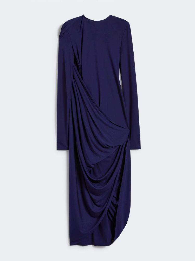 아리에테 비스코스 드레스 - DARK VIOLET - Max Mara