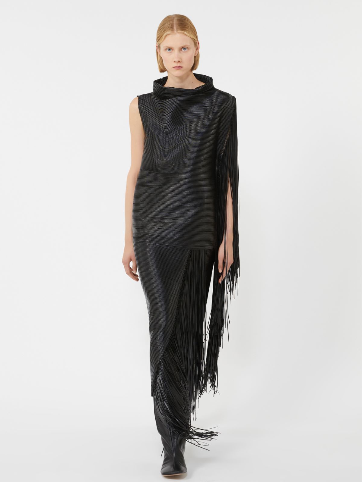 Midi skirt with fringes - RUNWAY - BLACK - Max Mara