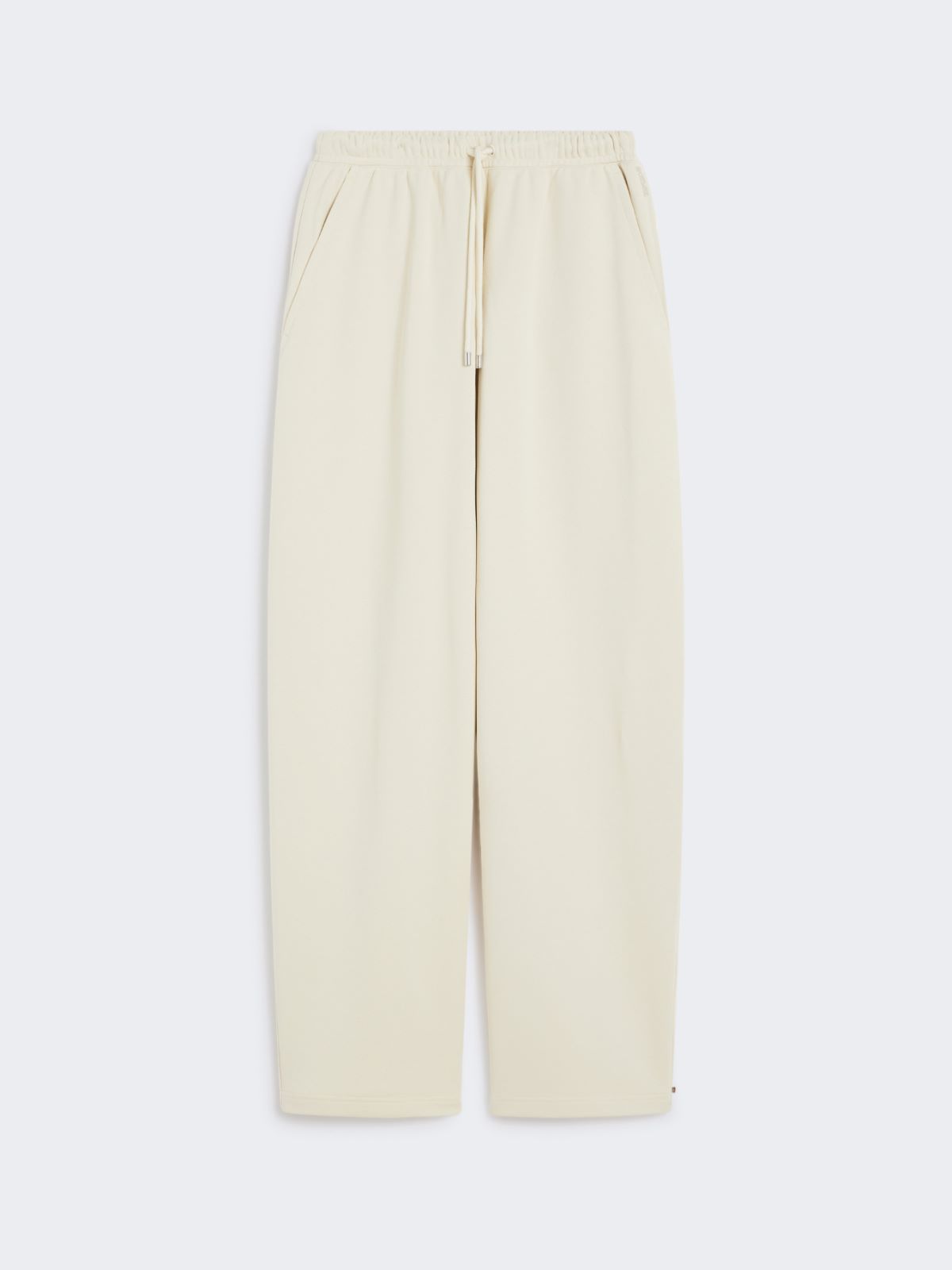 Soft trousers in light fleece - IVORY - Max Mara - 9