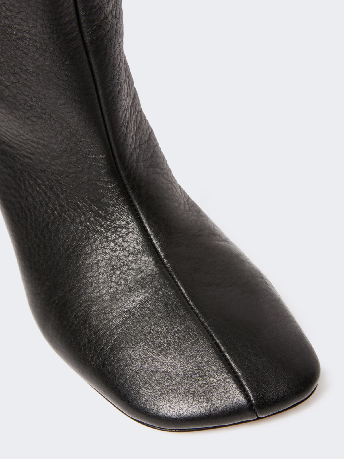 Thigh-high calfskin boots - RUNWAY - BLACK - Max Mara - 4