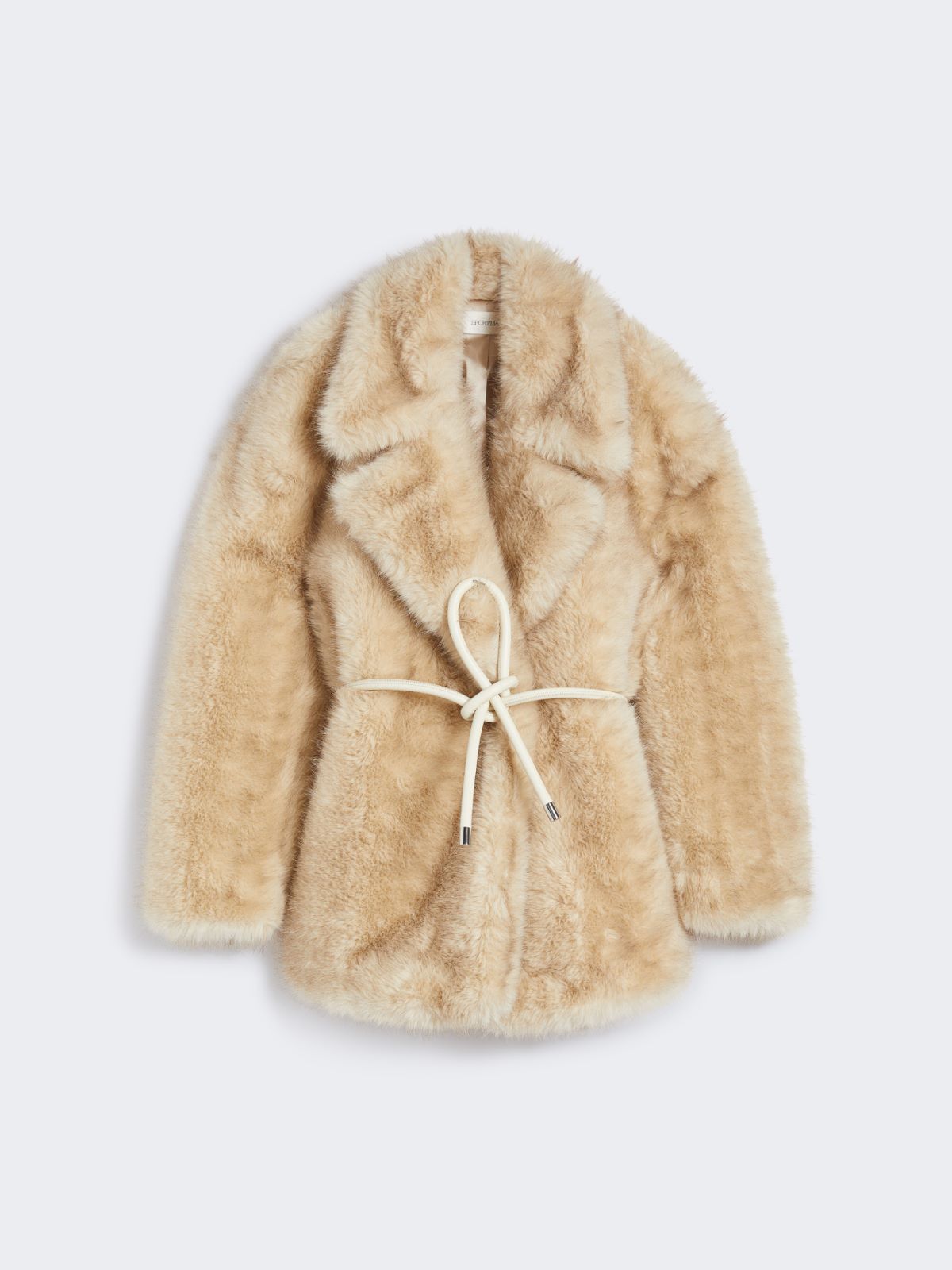 Belted heavy jacket - BEIGE - Max Mara - 10