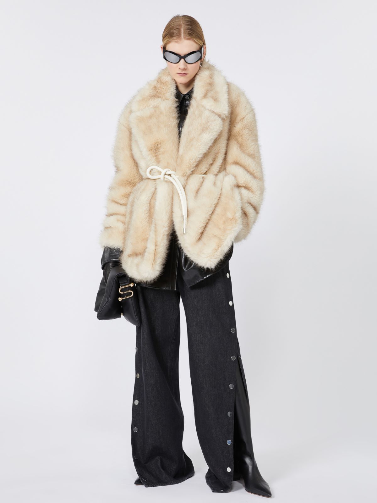 Belted heavy jacket - BEIGE - Max Mara