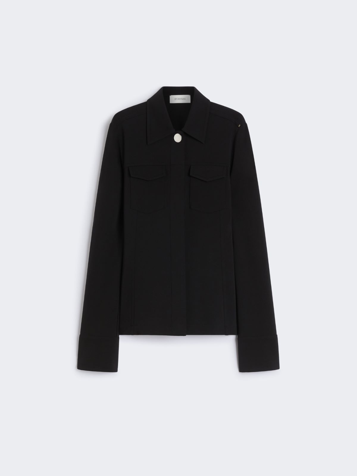 Jacket in crepe fabric stitch - BLACK - Max Mara - 9