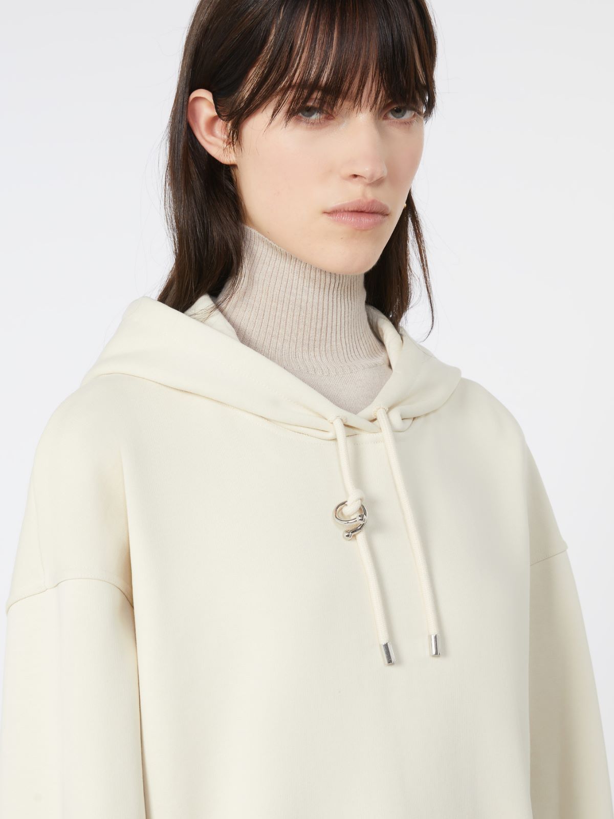 Lined hoodie - IVORY - Max Mara - 5